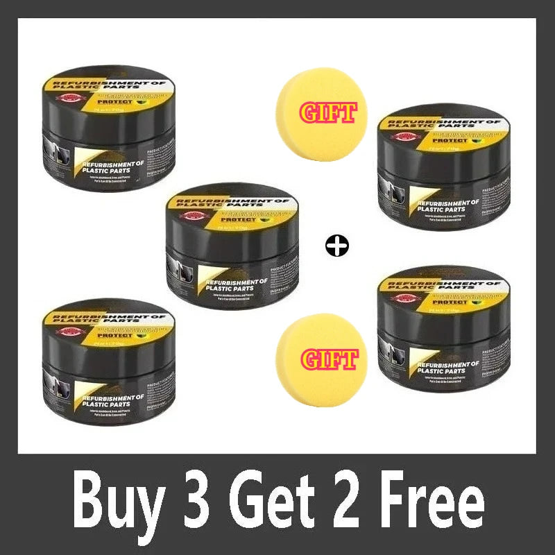 Car Plastic Scratch Repair Paste & Polishing Compound, Interior Exterior Universal Use, Ideal for Auto Tire Care