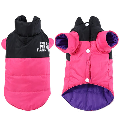 Reversible Pet Coat In Winter For Small Medium Dogs Cats Waterproof Pets Clothes Solid Warm Puppy Kitty Sphynx Chihuahua Jacket
