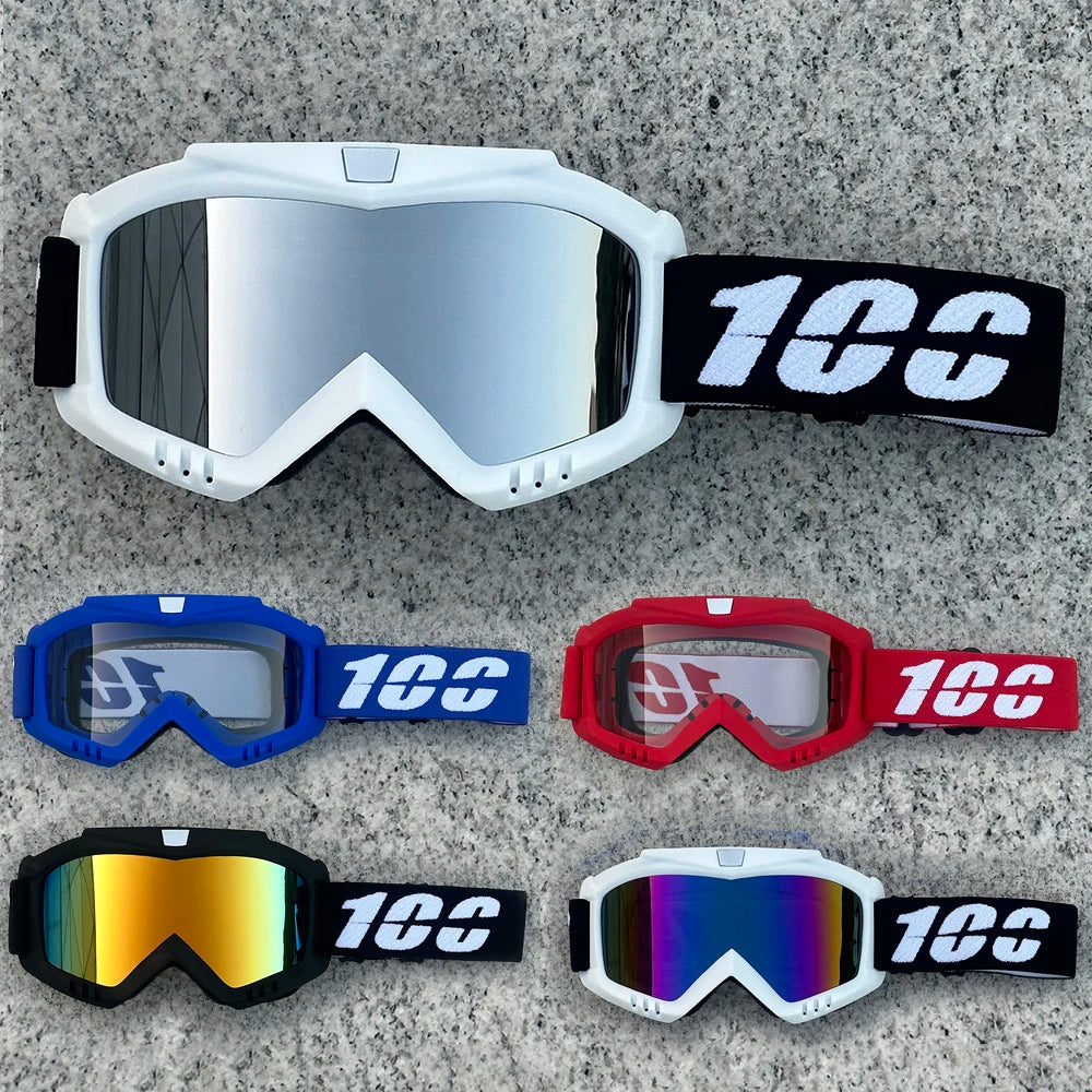 100 Motorcycle Goggles For Men Motocross Sunglasses Safety Protective MX ATV Ski Helmet Goggles vintage Driving Glasses