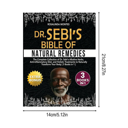 Dr.Sebi Natural Remedies Bible Hardcover Book for Healthy Lifestyle Guide with Practical Methods