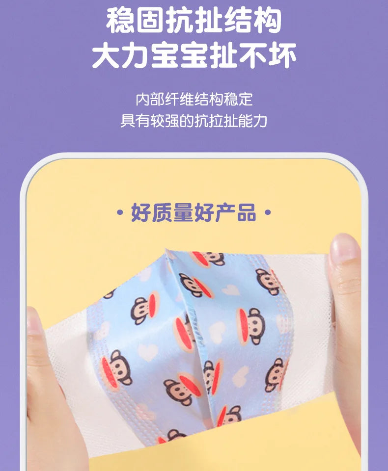 Children's face masks 3D Disposable Male and Female kids Baby 0-3,3-10 Years Old Child Mask Independent Packaging mascarillas
