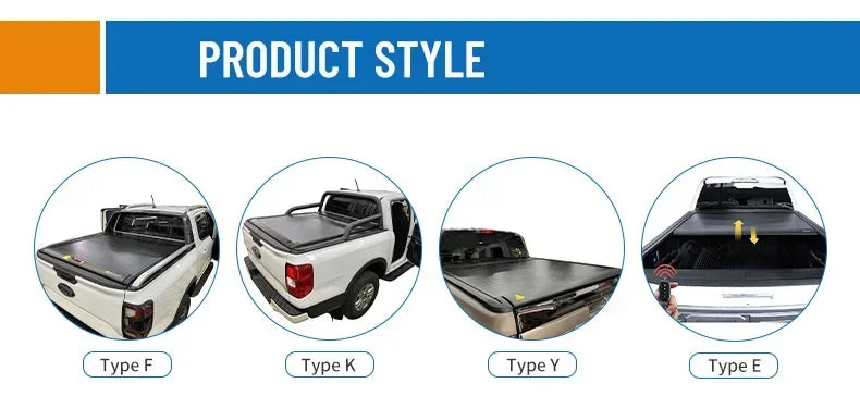 BESTWYLL New Next Gen Retrac Roller Roll Lid Shutter Electric Pickup Truck Bed Tonneau Cover For 2023  Ranger Xlt E-K81