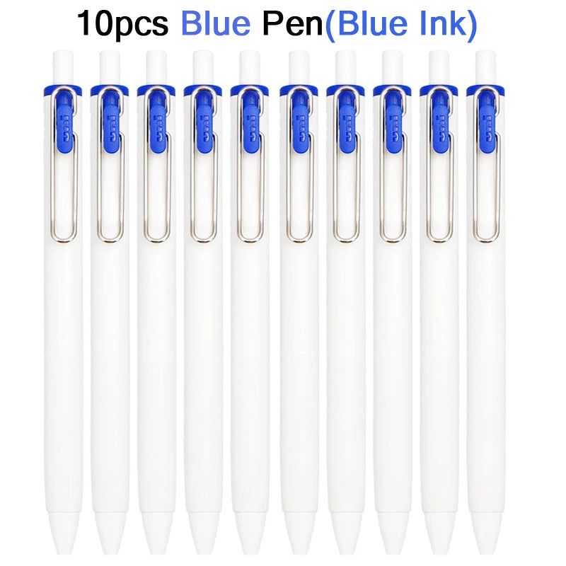 uni-ball one Mitsubishi Limted Gel Pen,Black/Red/Blue/Navy Blue Core Black Technology Signing Canetas for homework,test,meeting