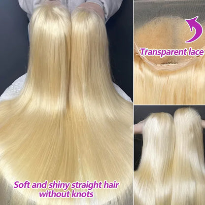 250 Density Human Hair Wigs Blonde 613 Lace Front Wigs 13x6 Straight Human Hair 13x4 Lace Frontal Wig Brazilian Hair Wigs for Women