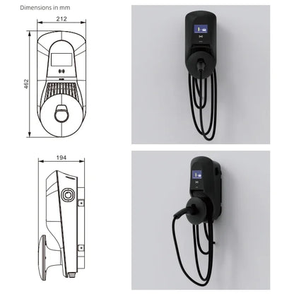 IP55 DC EV Fast Charger APP Control Solar Terminal Ev Charging Pile Ocpp 14kw 44KW Gbt Type 2 Ev Car Charging Stations Point