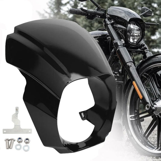 Motorcycle Matte Black Front Mask Headlight Fairing Cowl Cover For Harley Softail Breakout FXBR FXBRS 2018-2022 2021