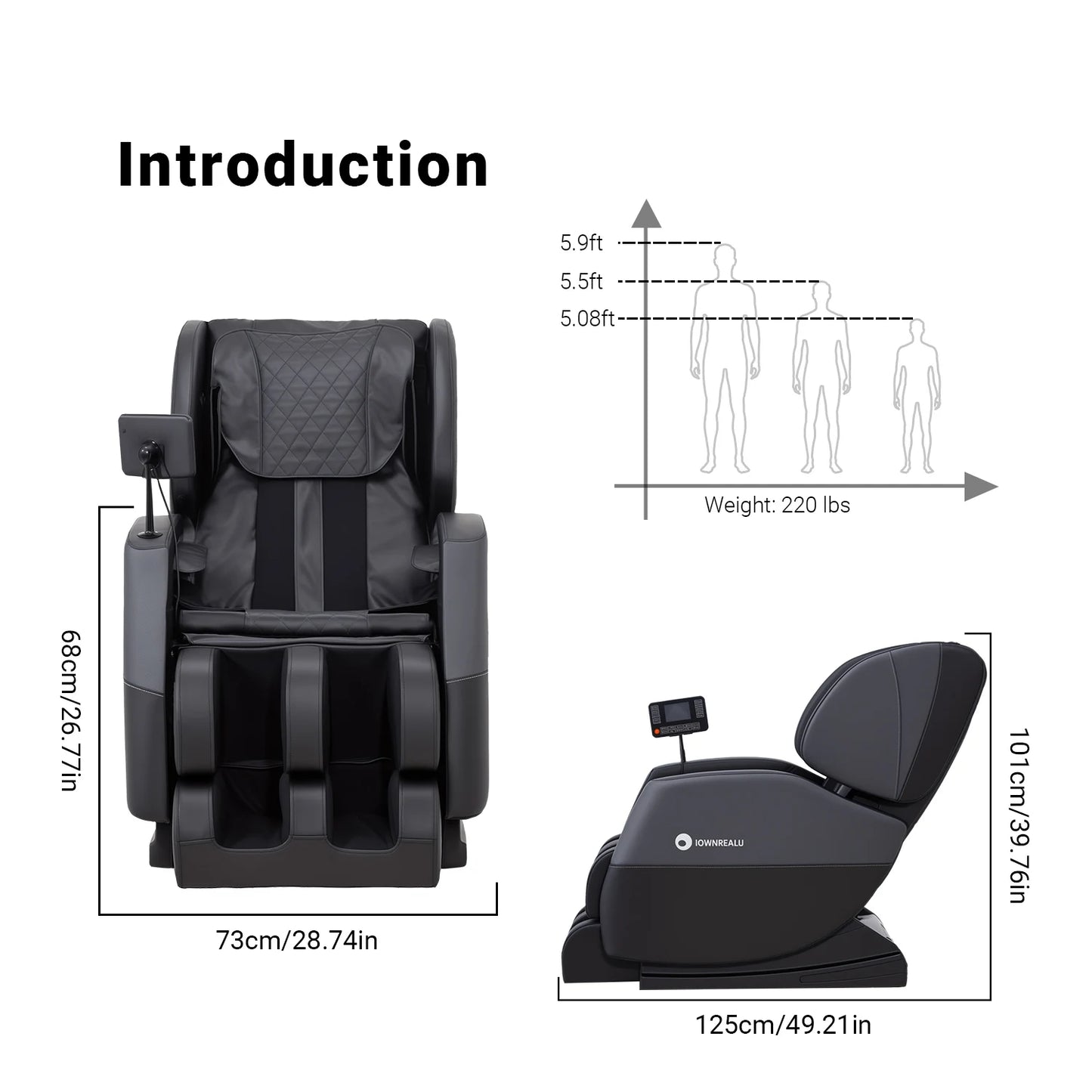 Local Dilivery 3 Year Warranty Massage Chair Electric Recliner Home Airbag Full Body Zero Gravity Heating Knead Massager Sofa
