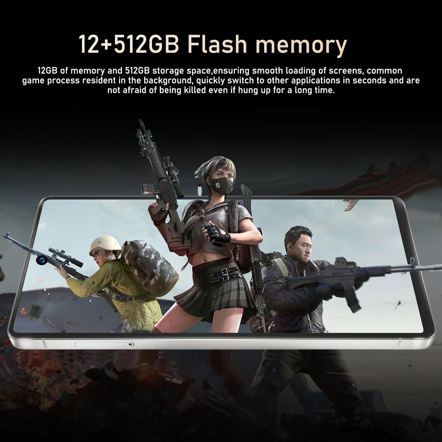 FUFFI Global Vision S26 Pro Smartphone Android 8GB RAM 512GB ROM 6.8 Inch Phone 1920x1080HD 24MP+48MP 5G Network Mobile Phones