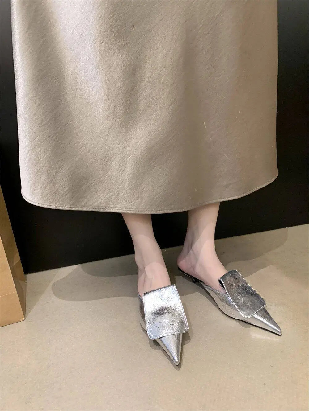 Luxury Summer Shoes Women Heels Gold Silver Black Pu Pointed End Elegant Women's Pumps Fashion Party Office Luxury High Heel