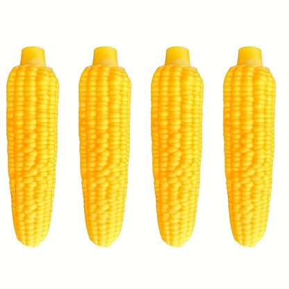 Indestructible Dog Chew Toy Heavy-Duty Rubber Bone Corn Grain Texture for Medium Large Dogs Puppies Powerful Chewers Dental Care