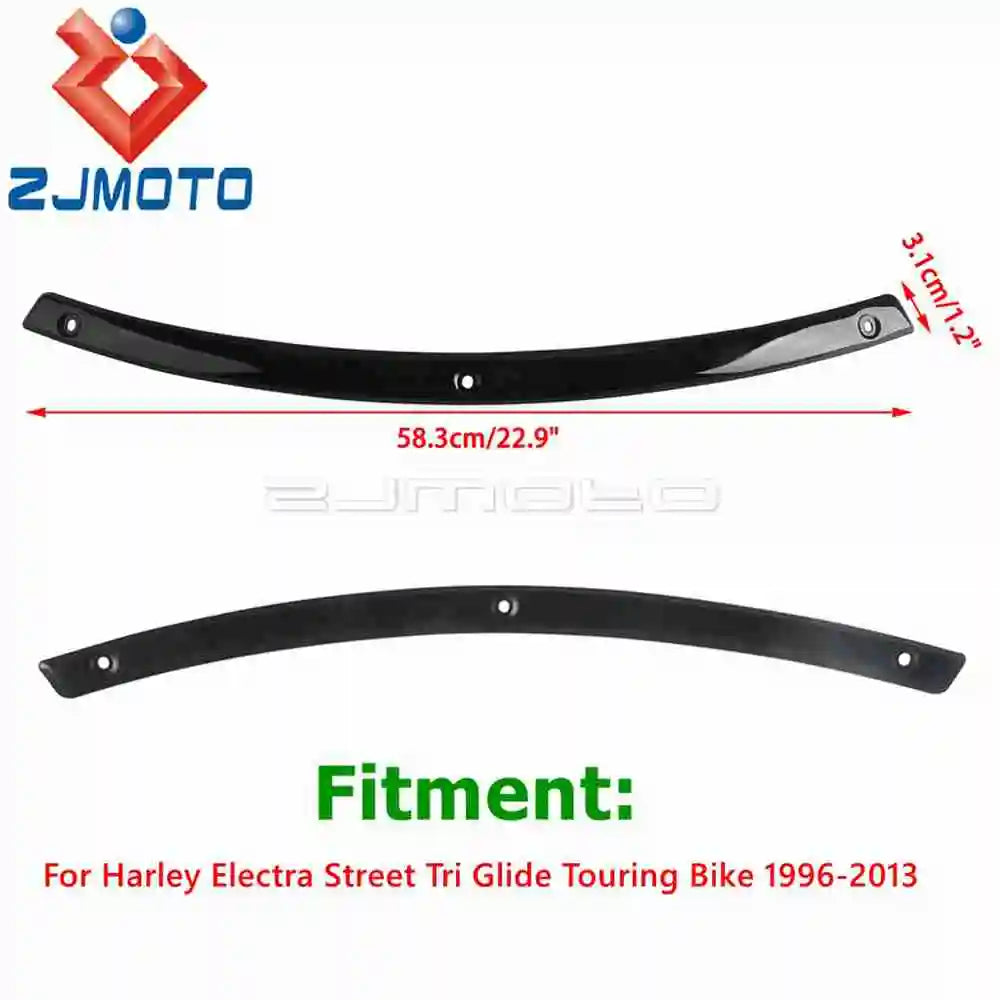 Steel Motorcycle Front Windshield Trim W/ Rubber Gasket For Harley Electra Street Tri Glide Touring Windscreen Strips 1996-2013
