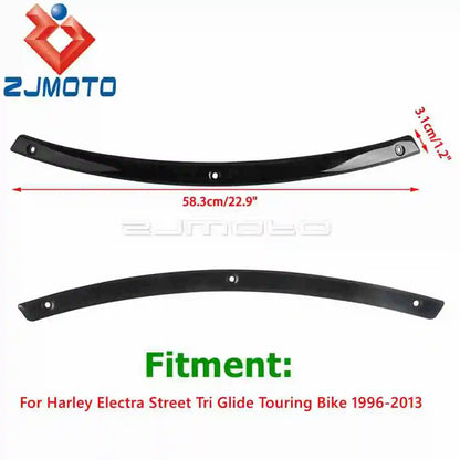 Steel Motorcycle Front Windshield Trim W/ Rubber Gasket For Harley Electra Street Tri Glide Touring Windscreen Strips 1996-2013