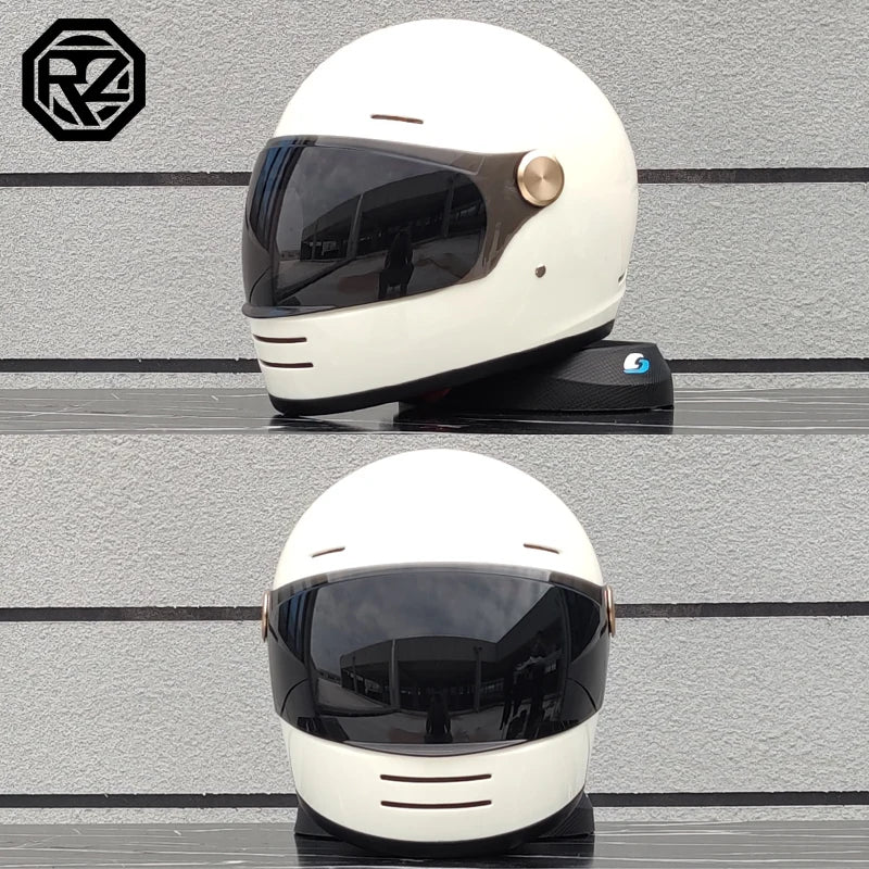 ORZ motorcycle helmet retro cruise full helmet personalized ghost knight helmet ABS material