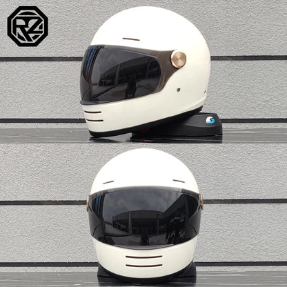 ORZ Motorcycle Helmet DOT Certification Retro Full Face Off Road Helmet Cascos Para Motos Capacete Casco Moto