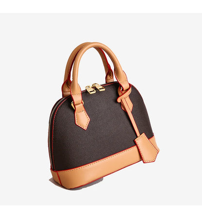 Trend Luxury Designer Ladies Handbag Women's Vintage PU Leather Shell Bag Casual Crossbody Bags for Women Shoulder Bag for Phone