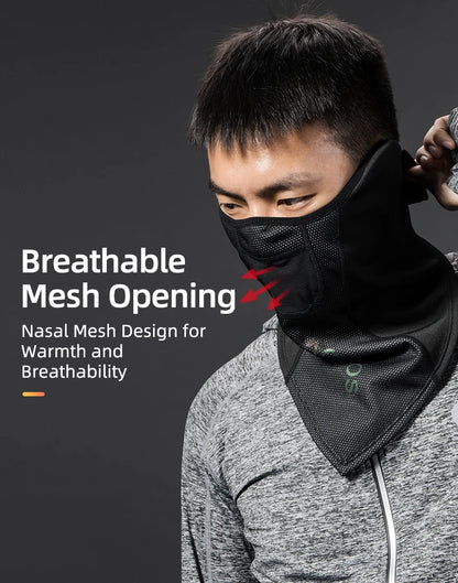 ROCKBROS Winter Warm Bike Full Face Mask Breathable Windproof Fleece MTB Road Bicycle Scarf Masks Ski Motorcycle Cycling Mask