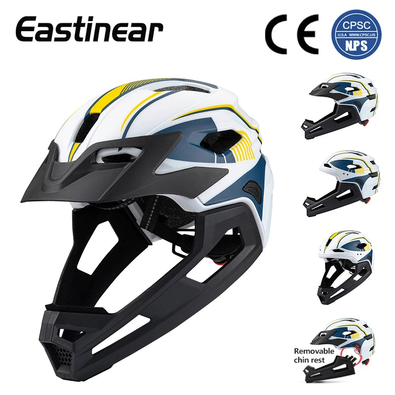 Eastinear High Quality Lightweight Children's Bicycle Helmet Full Face Removable Roller Skateboard Helmet Protects Head Safety