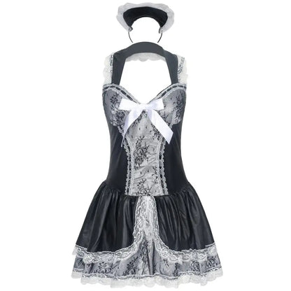 Sexy Servant Costumes Late Night French Maid Cosplay Costume For Halloween Women's Exotic Lolita Dress