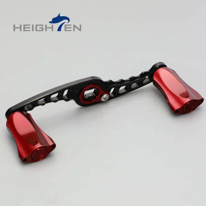HEIGHTEN Baitcasting Reel Mod Kit Double Handle Center Distance 95mm +Diameter 21mm Knobs Lure Fishing Modification Accessories