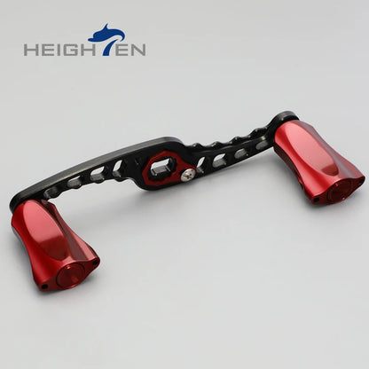 HEIGHTEN Baitcasting Reel Mod Kit Double Handle Center Distance 95mm +Diameter 21mm Knobs Lure Fishing Modification Accessories