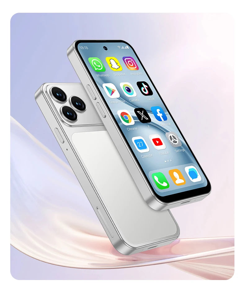 SERVO S45 PRO Android Mini Smartphone 4G LTE 4.5" HD Display 3+64GB Face Unlock Small Portable Cell Phone 2 SIM GPS Play Store