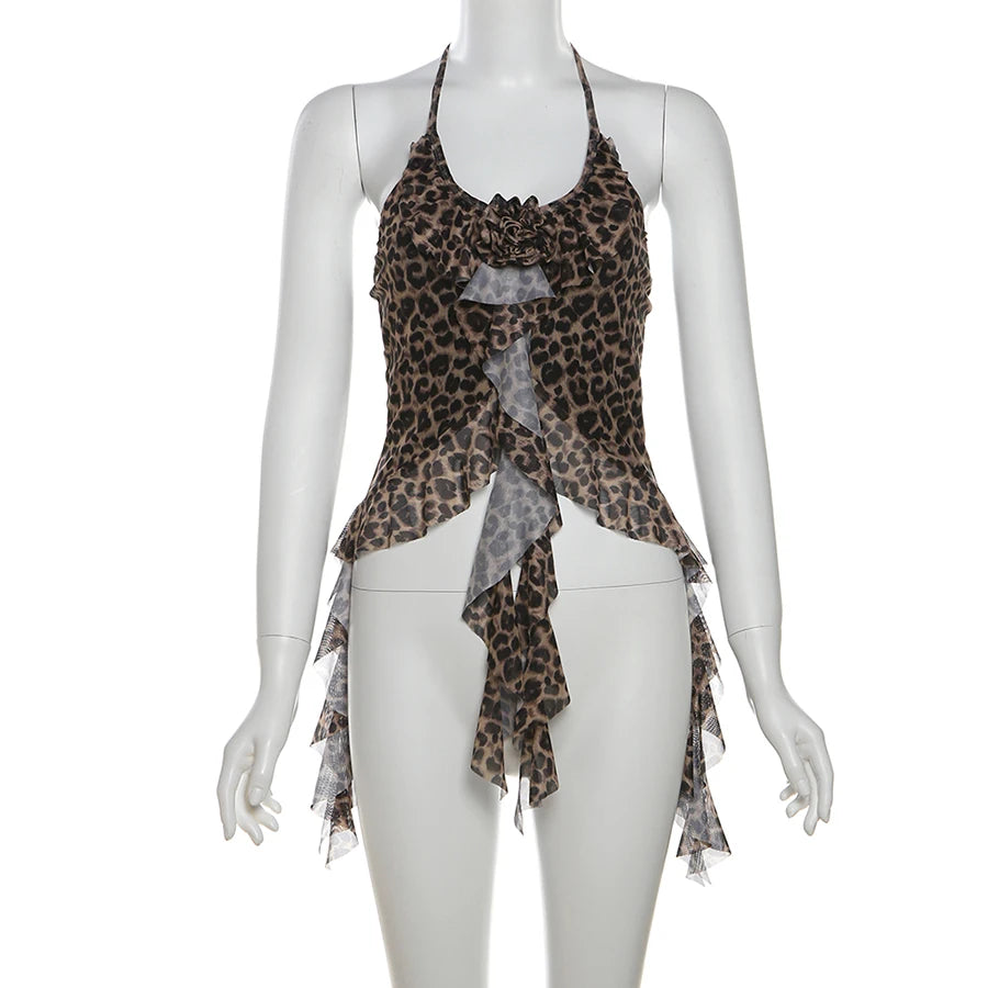 Nibber Hip-hop Summer New Sweet Gentle Cute All-match Fashionable Cool High Street Cool Sexy Women's Thin Backless Halter Vest