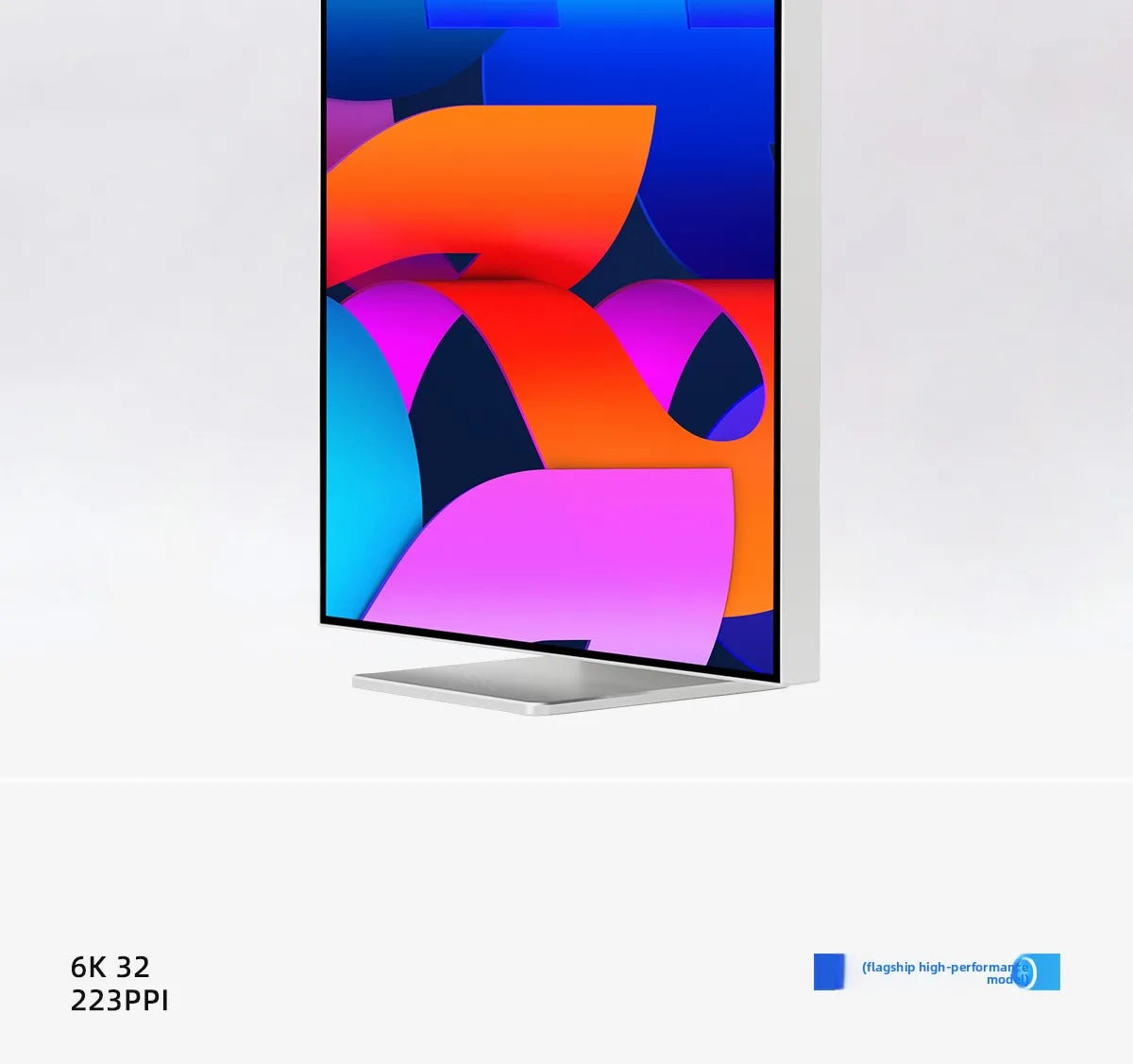 6K/4K monitor 32 ,27inch bezel MAC high definition external gaming computer LG mirror screen design photography vertical screen