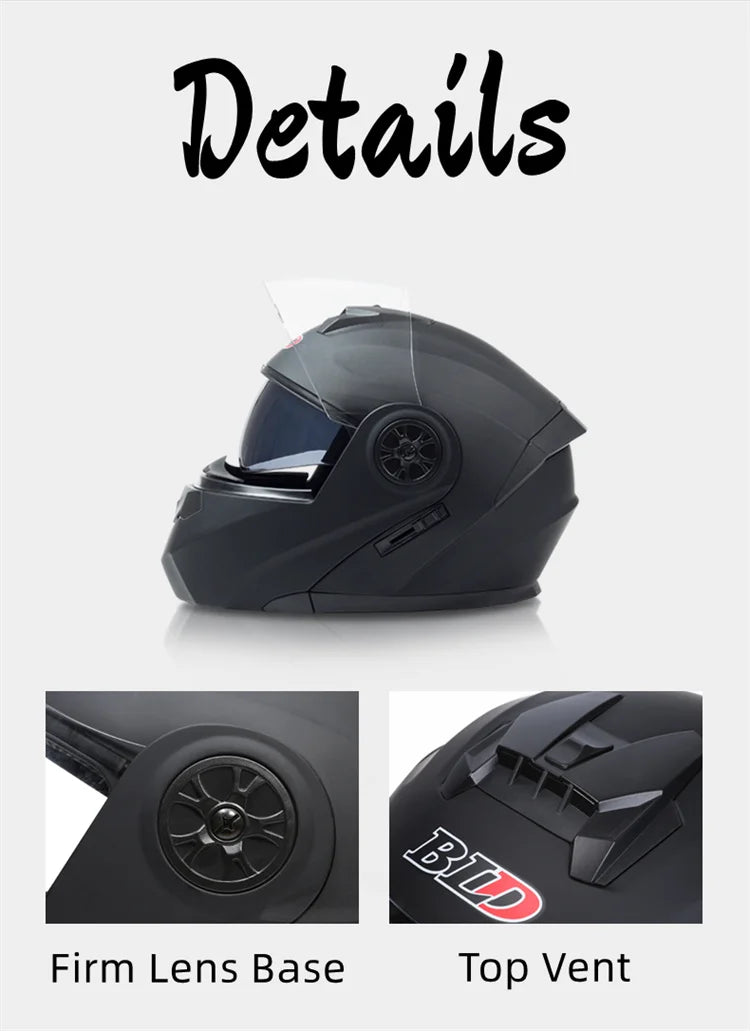 DOT Approved Personalised Flip Up Motorcycle Helmet For Men Women Safety Downhill Motocross Racing Modular Full Face Casco Moto