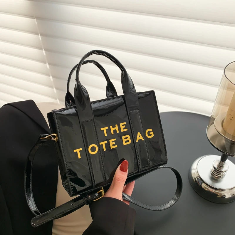 The Tote Bags For Women Crossbody Female Handbag New Solid Words Lette Leisure Large Bag Luxury Fashion Bag designer Bag for PU