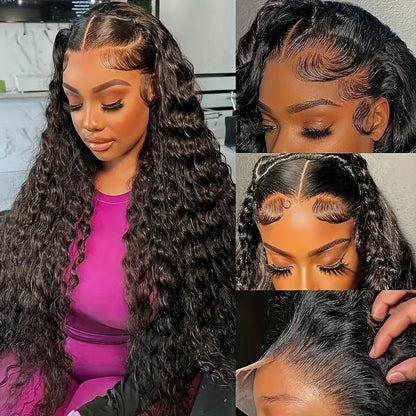 Full Range Lace Front Wigs Long Curly Wave Wig 4x4 5x5 Glueless Deep Wig 13x4 13x6 Lace Front Human Hair Wig 360 Full Lace Wig