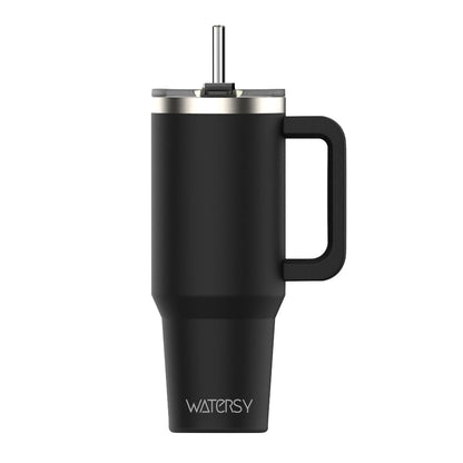 591ml Stainless Steel Insulated Cup 20oz Tumbler with Handle and Straw Keep Cold and Hot Thermal Mug Portable Car Travel Mug