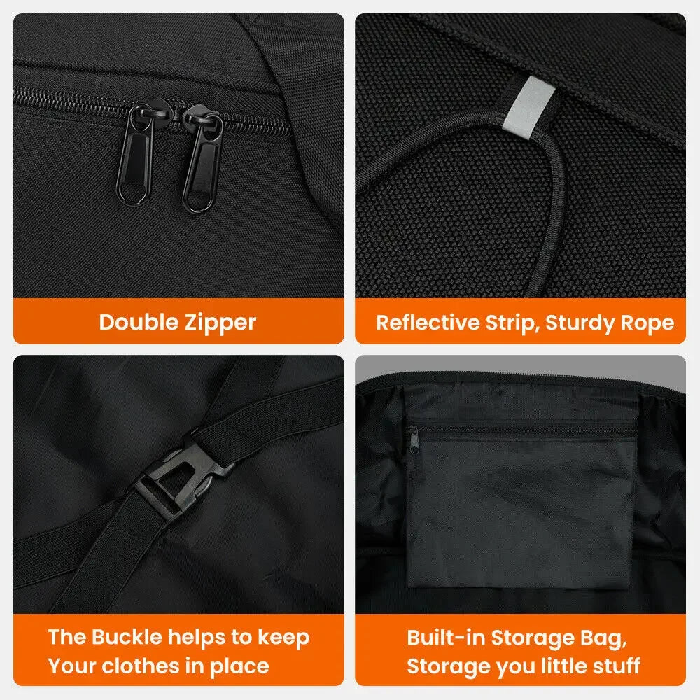 KEMITOUR Tour Pack Organizer Travel-Paks Soft Liner Luggage Bag for Street Glide Electra Glide Road Glide Road King Touring Bags