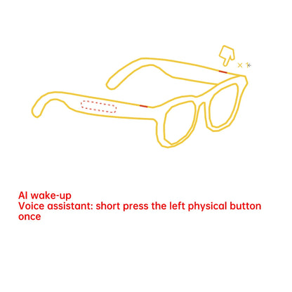 New Wifi AI Smart Glasses HD1080P Anti-shake Camera Video Glasses Voice Call Noise Reduction Wireless Bluetooth Headset Goggles
