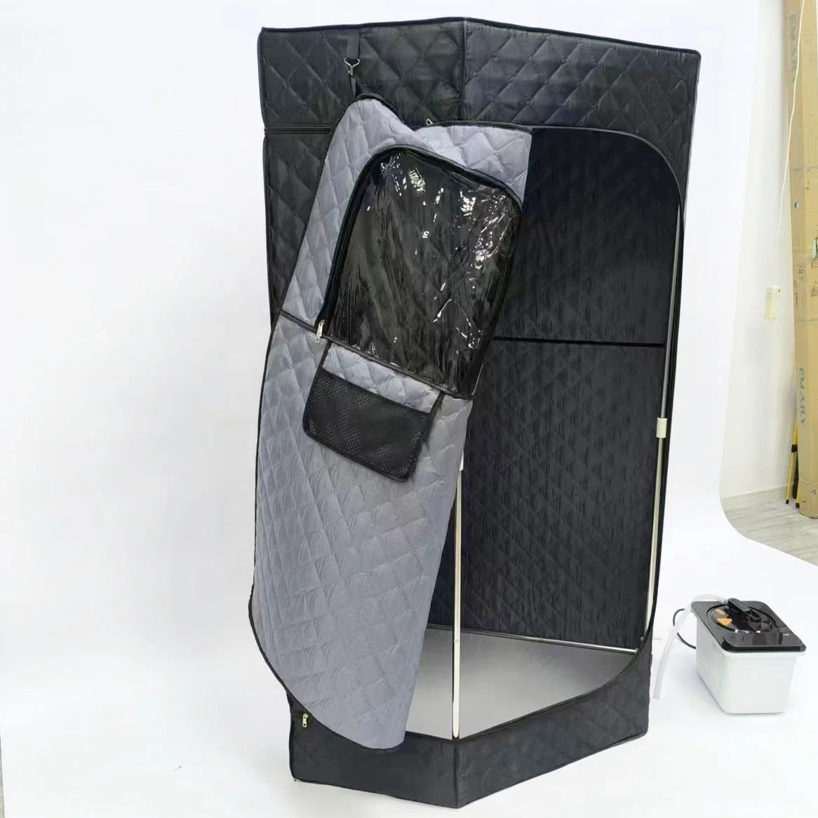 For Steam Room Beneficial Skin 4.0L Machine Slimming Bath SPA Health Simple Joint Steel Frame Portable Sauna Household