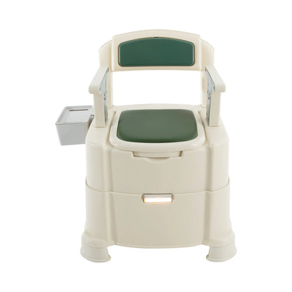 Toilet With Sensor Night Light,Bedside Commode  Bedside Toilet With Maximum Load 200kg, Portable Toilet