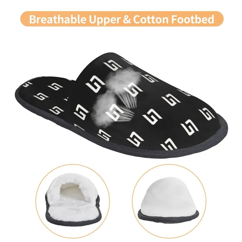 Custom British Lando Norris Racing Driver Guest Slippers for Spa Women House Slipper