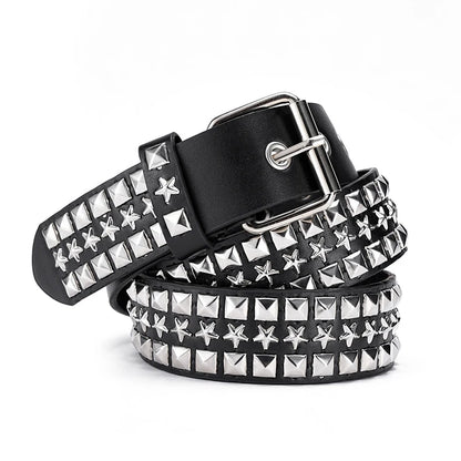 New Fashion New Bronze Bullet Belt Metal Belt Men And Women Punk Hardware Jeans Belt Y2K Belt Designer Belt Women's Belt