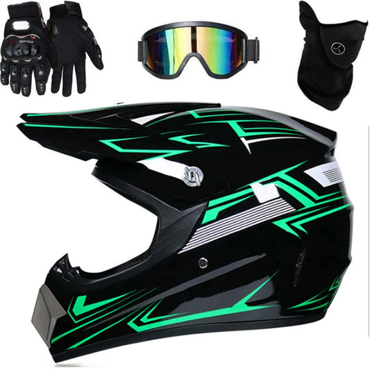 Motorcycle Full Face Helmet  Motocross Helmet  Resistant ABS Engineering Plastic for Adult for Cross Country