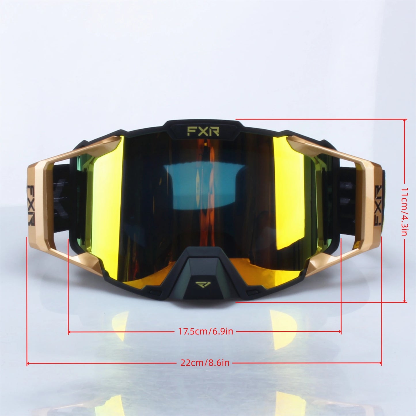 FXR Motorcycle Glasses Double Layer Anti Fog Lens Motocross Goggles Dirt Bike ATV Ski Goggles Moto Outdoor Cycling Sunglasses