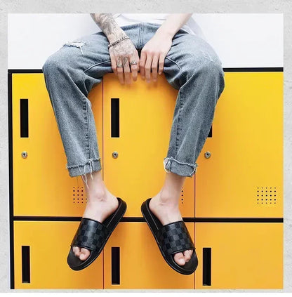 Summer Casual New 2025 Hot Anti-slip Quick-drying Outdoor Slippers, Comfortable Men's Large-sized Flat-heeled Flip-flops