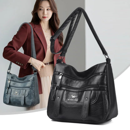 High Quality Pu Leather Messenger Crossbody Bags for Women Luxury Designer Hand Bags Purses Ladies Shoulder Bags Sac A Mian 2025