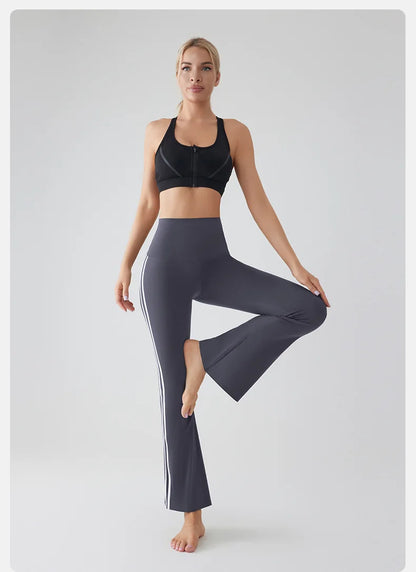 Flares Yoga Pants for Women High Waist Bootcut Workout Leggings Tummy Control Fitness Gym Leggings