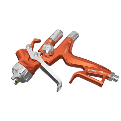 Original PORPHIS PRD-817 VS 1.3mm Split-Nozzle Spray Gun Automotive Paint Gun, Professional Paint Spray Gun For Car Painting