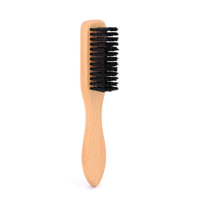 Barber Wood Handle Hairdressing Soft Hair Cleaning Brush Retro Neck Duster Broken Remove Comb Hair Styling Salon Tools Wholesale