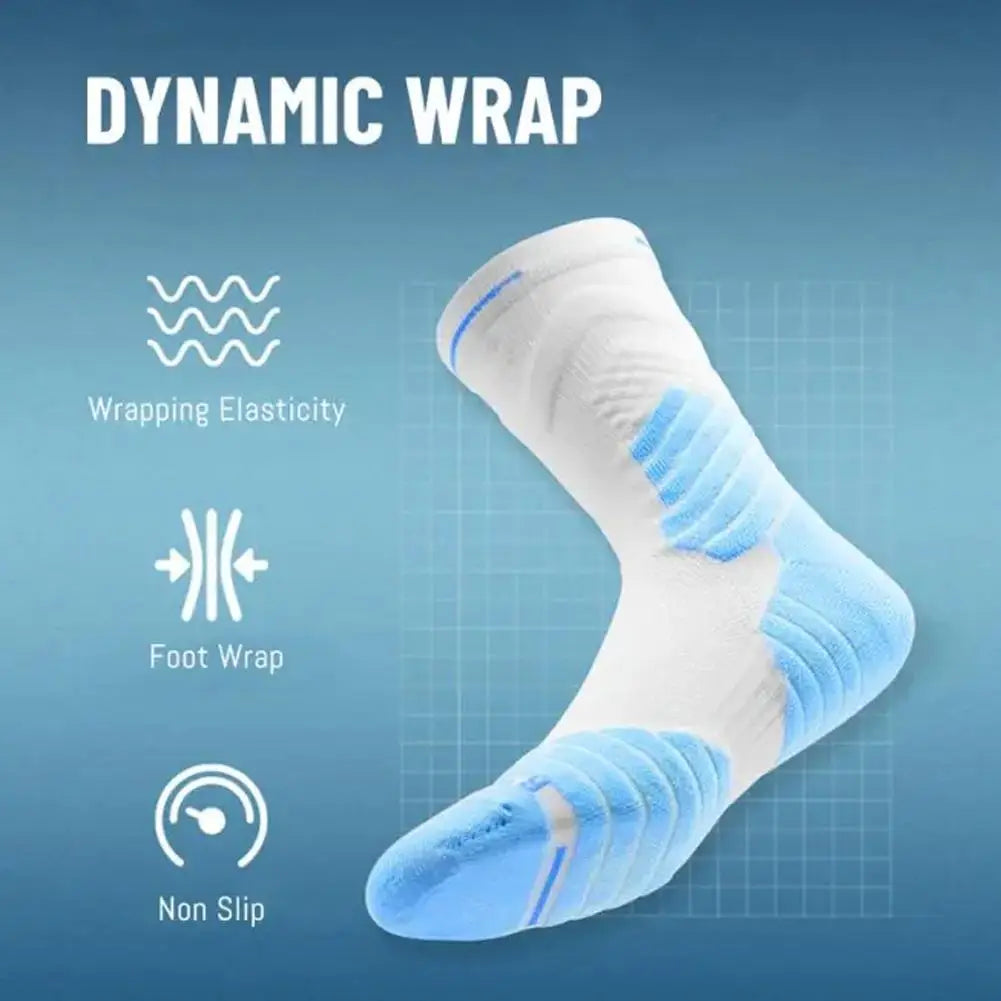Bullfight 2.0 Men's High-top Sports Towel Basketball Socks Bottom Practical Professional Long-tube Mid-tube Elite Thick Running