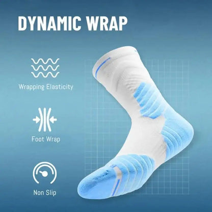 Bullfight 2.0 Men's High-top Sports Towel Basketball Socks Bottom Practical Professional Long-tube Mid-tube Elite Thick Running