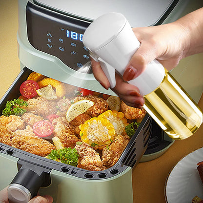 200/300/500ml Oil Spray Bottle BBQ Cooking Olive Oil Sprayer Plastic Baking Oil Spray Empty Bottle Vinegar Bottle Or  Oil brush