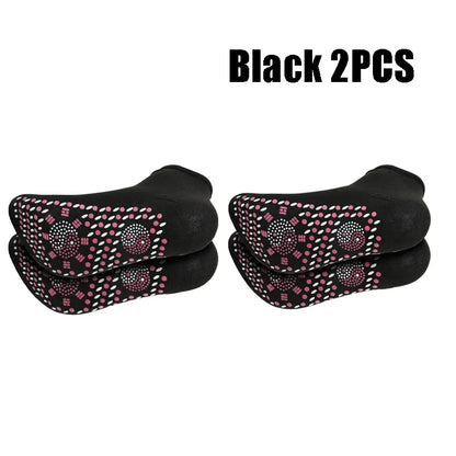 1/5pairs Tourmaline Heating Socks Winter Warm Thermal Health Care Socks Slimming Health Short Sock Magnetic Therapy Sock
