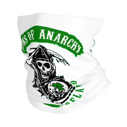 Custom 1 Percenter Essential Sons Bandana Neck Gaiter for Ski Camping Men Women Wrap Scarf TV Show Anarchy Headband Warmer