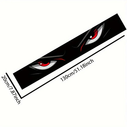 Angry Eyes Car Decals, Stylish Cartoon Car Window Stickers, Unique Auto Exterior Decor for Personality Car Styling, Trendy Car